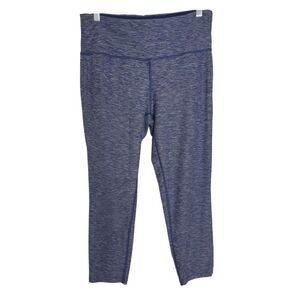 New Balance Womens Mid-Rise Capri L Leggings Blue Heather Yoga Workout Active